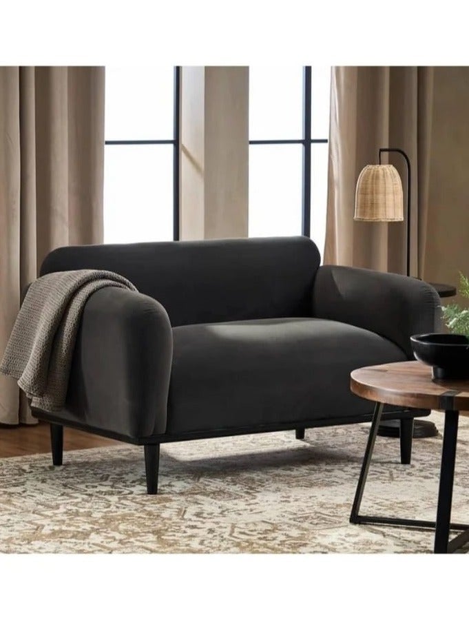 Other Manufacturer Two-seater bouclé sofa, a modern sofa with comfortable seating, soft bouclé fabric - Image 1