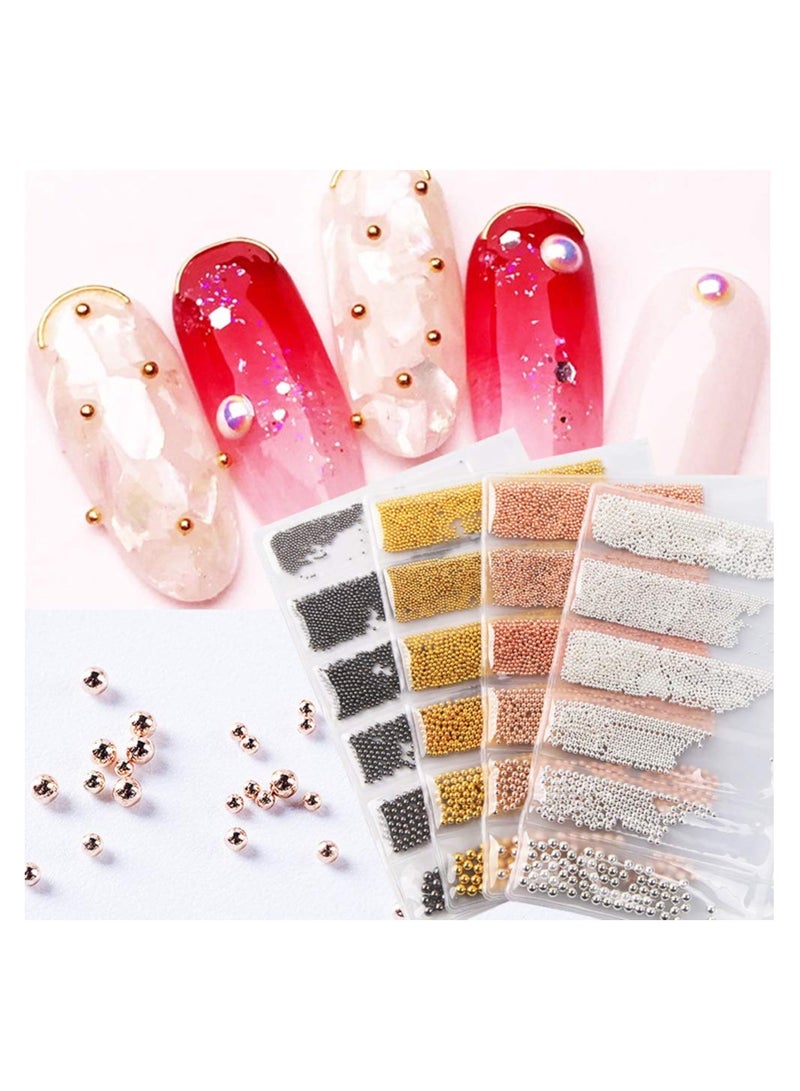 KASTWAVE 3D Nail Art Mini Nail Ball Ball Nail Nail Stud DIY Decorative Accessories - Image 2