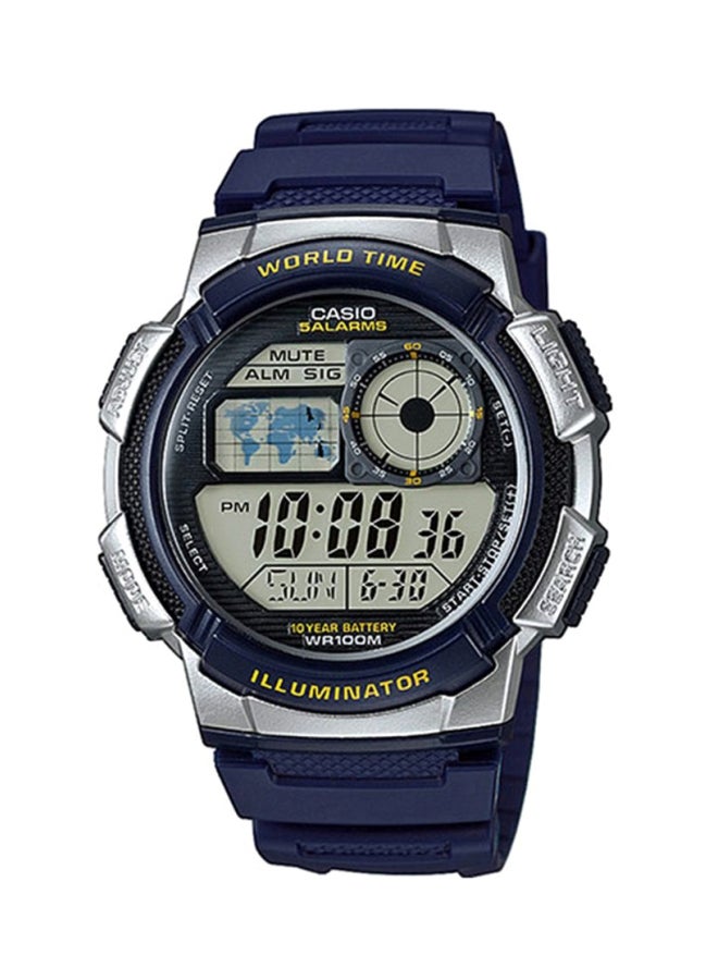 كاسيو ساعة يد رقمية كاباليرو طراز AE-1000W-2AVEF - مقاس 44 مم - لون أزرق رجال - Image 1