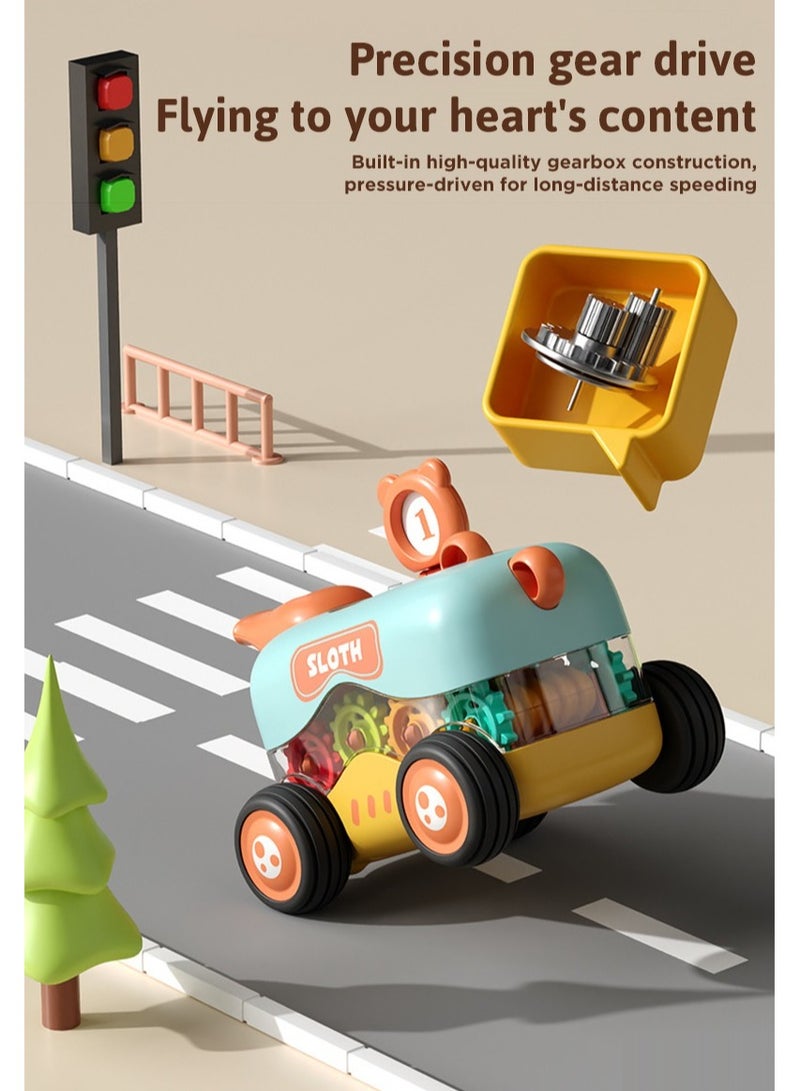 Toyland ألعاب مركبة هندسية متعددة الوظائف مع قطار سحب للخلف وسيارة لعبة مع صفارة للأطفال - Image 2