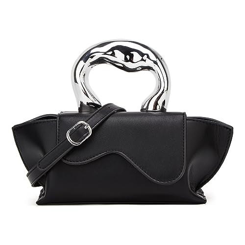 Jusavie Small Silver Bag Crossbody Bags Satchels Y2K Evening Bags Handbag for Women Hobo Bags Shoulder Bags Tote Bag for Women 2025 - Image 1