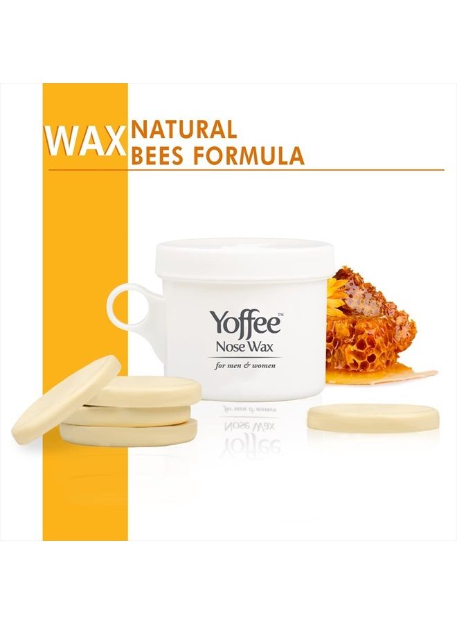 Yoffee Original Yoffee Nose Wax Kit Men & Women - Natural Bio-Beeswax & Aloe Vera Made Nose Waxing Kit for Men - Nose Hair Wax - Nostril Waxing kit - 10 Reusable Nose Wax Sticks - Easy, Quick & Painless - Image 5