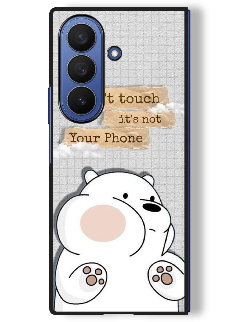 Theodor Case Compatible with Samsung Galaxy Z Fold 7 - 8 Inch Protection Shockproof Bumper Cover Dont touch (3) - Image 1