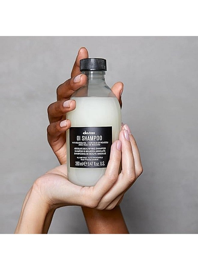 Davines OI Shampoo | Nourishing Shampoo for All Hair Types | Shine, Volume, and Silky-Smooth Hair Everyday | 9.47 Fl Oz - Image 3