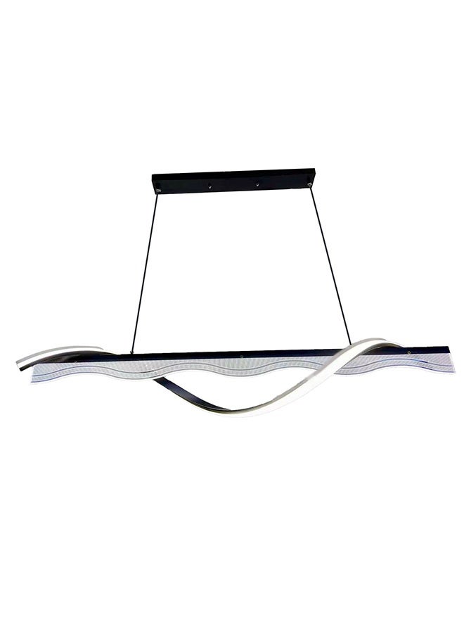 BUY4LESS -  Modern Lighting, Linear Chandelier, Light, Black Color, Length:120 cm, Suitable for living room, dining room, kitchen, Adjustable height - Image 1