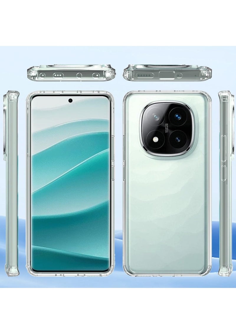 BORTONY Xiaomi Redmi Note 14 Pro Case Cover Polycarbonate Technology Anti-Yellowing Crystal Clear Case Protective Case Shockproof Bumper Cover For Xiaomi Redmi Note 14 Pro - Image 2