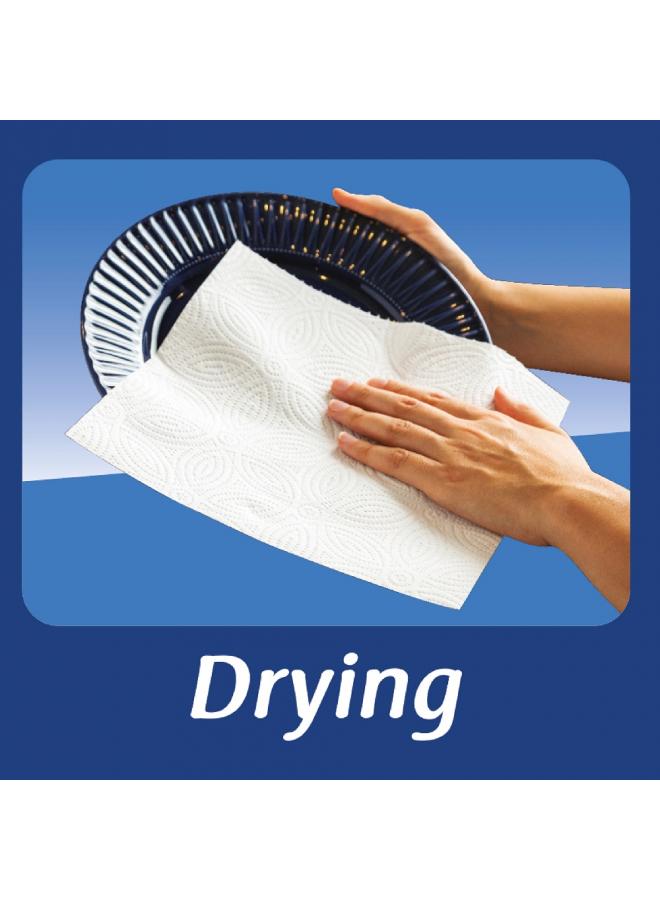 Alokozay Kitchen Towel  Extra Absorbent 60 Sheets 2 Ply 2 Rolls - Image 2