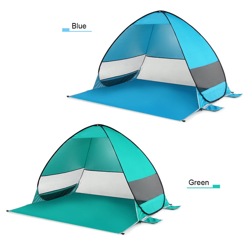 Automatic Pop Up Beach Tent Cabana Portable UPF 50+ Sun Shelter Camping Fishing Hiking Canopy - Image 3