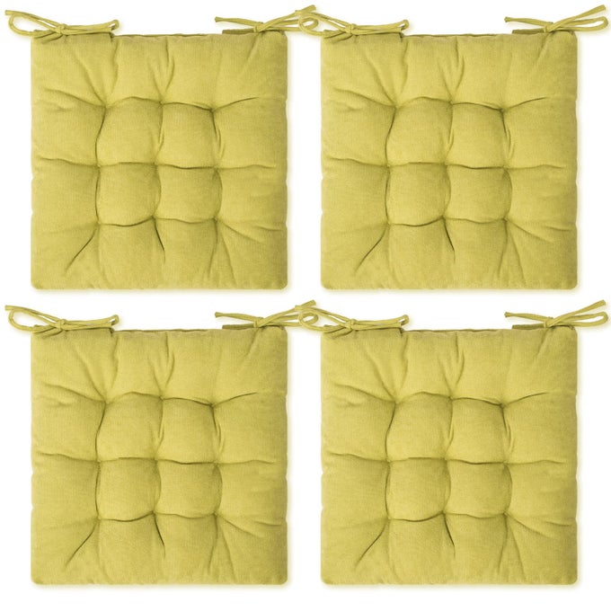 4 Pack Seat Cushion Chair Cushion Comfort Chair Pads Chair Mat for Indoor Outdoor Dining Chair Office Chair Desk Chair