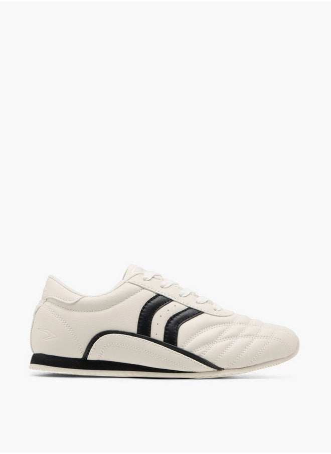 Dash Women's Panelled Sneakers with Lace-Up Closure  - Image 3
