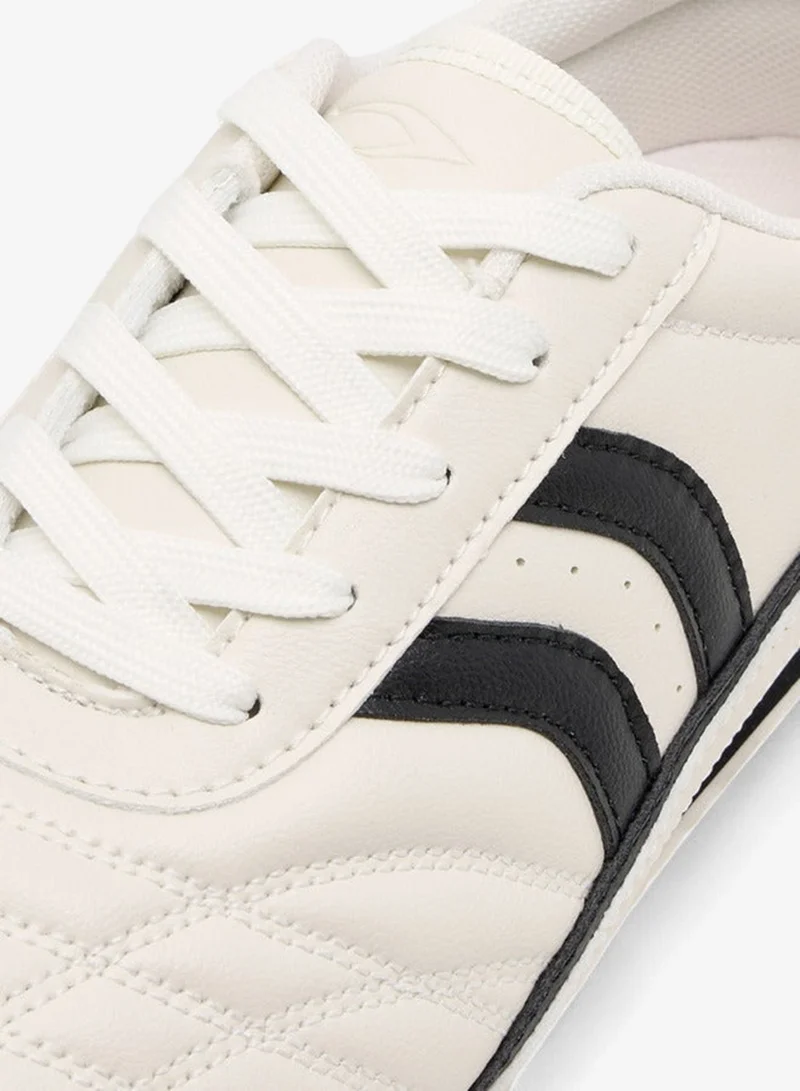 Dash BEIGE Women's Panelled Sneakers with Lace-Up Closure for Women | Best Price UAE