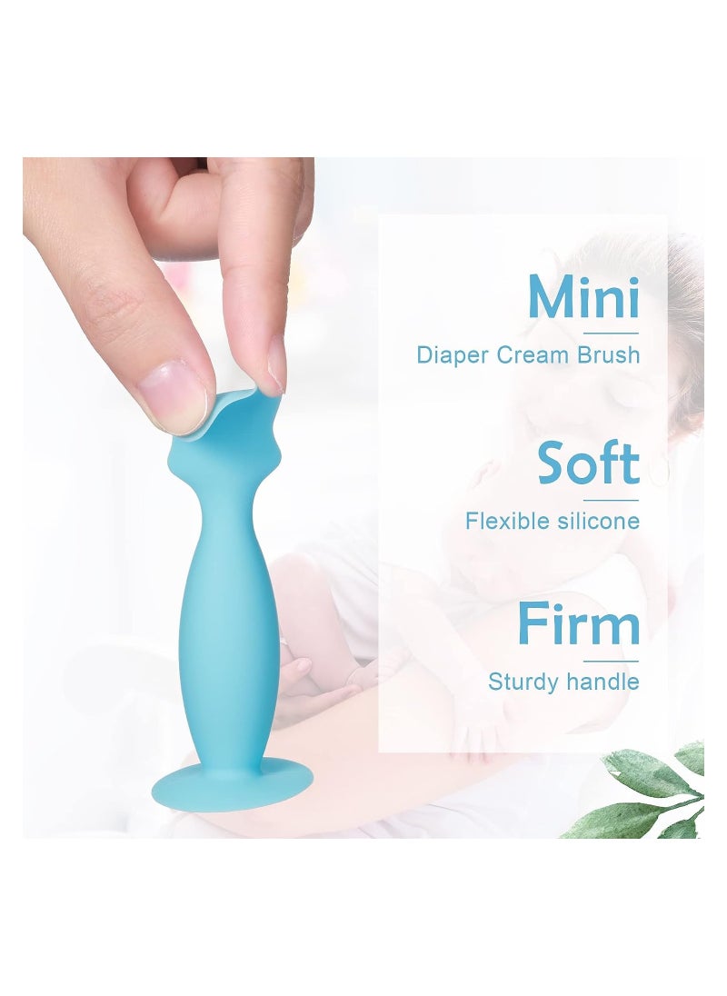 RATSAW 4 Pcs Baby Diaper Cream Spatula Applicator Mini Silicone Ointment Spatula for Kid Soft Squeegee for Dogs Rash Cream Brush for Baby Newborn  - Image 4