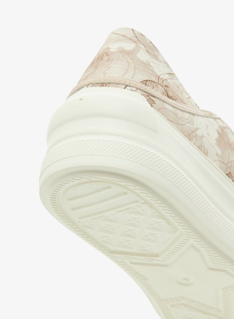 بابريكا سنيكرز نسائي بطبعة زهور برباط - Image 5