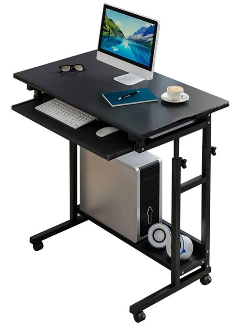 Generic Bedside Desk C-shaped Base Laptop Desk Home Office Lazy Bedside Table Mobile Laptop Table Sofa Side Laptop Notebook Desk Pc Stand Height Adjustable, Portable and Sturdy  - Image 1