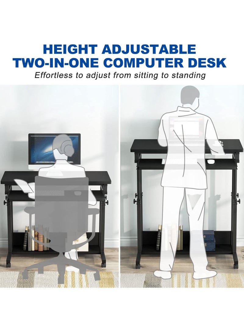 Generic Bedside Desk C-shaped Base Laptop Desk Home Office Lazy Bedside Table Mobile Laptop Table Sofa Side Laptop Notebook Desk Pc Stand Height Adjustable, Portable and Sturdy  - Image 4