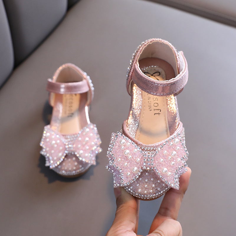 2025 Korean Style Girls Small, Medium And Large Children Princess Casual Shoes Performance Shoes Little Girls Children'S Leather Shoes - Image 4