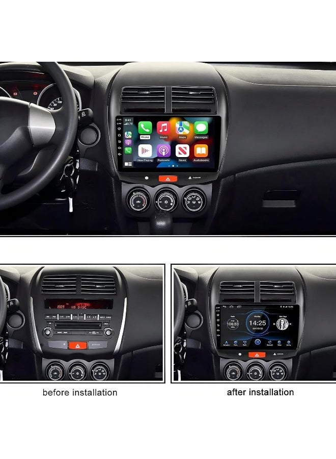 Vierex Android Car Stereo Screen For Mitsubishi ASX 2013-2015 Mitsubishi Outlander 2011-2017 With Apple Carplay Android Auto Wireless WiFi Bluetooth 4G Touchscreen AHD Camera Included (4+32GB Carplay) - Image 2