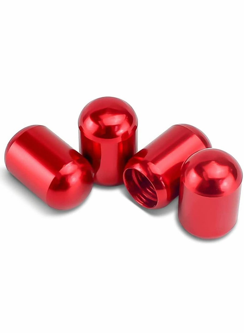 Y&D Tire Valve Stem Caps, 4 Pcs Anodized Aluminum Cap Set - Image 1