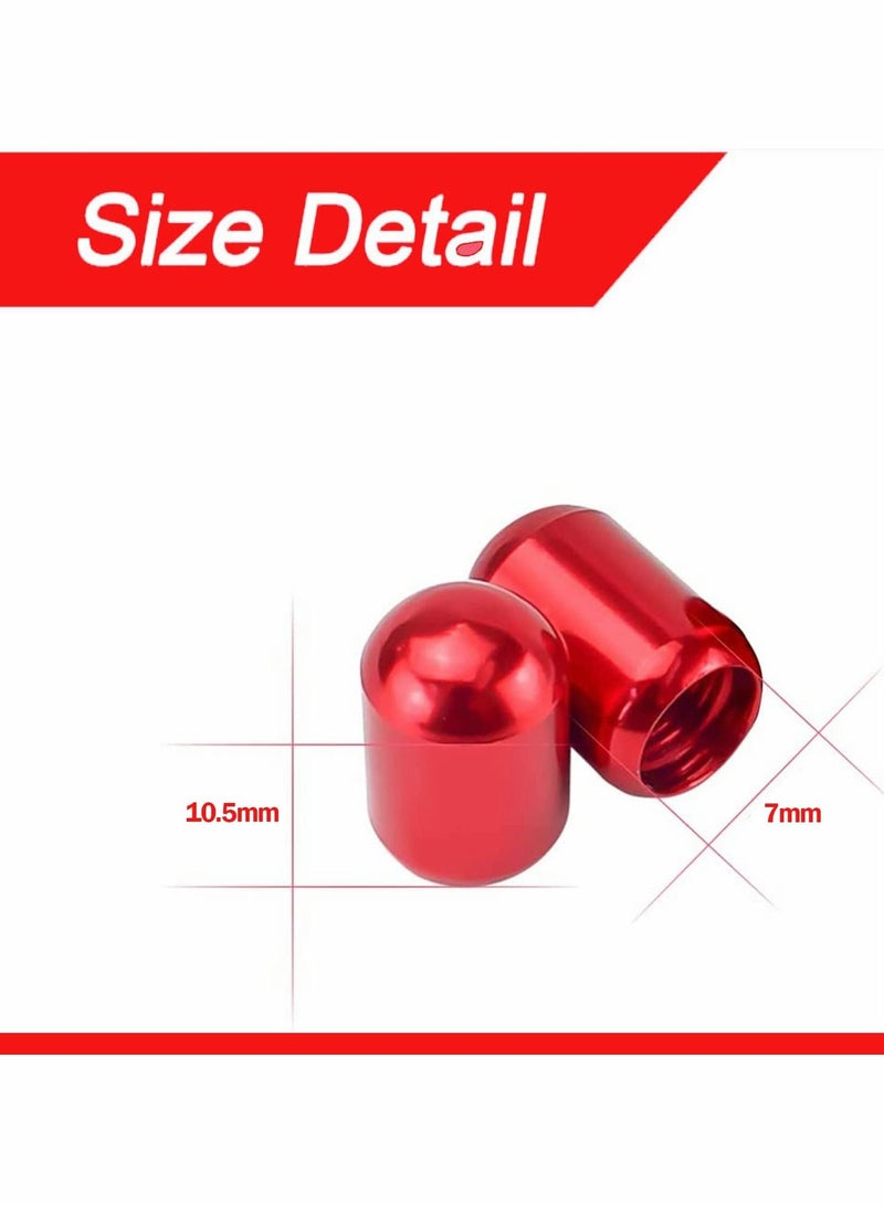 Y&D Tire Valve Stem Caps, 4 Pcs Anodized Aluminum Cap Set - Image 3