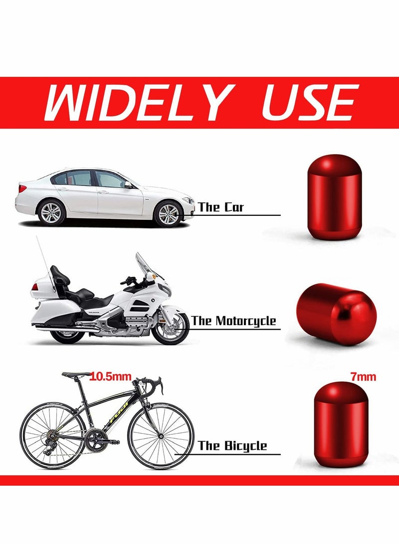 Y&D Tire Valve Stem Caps, 4 Pcs Anodized Aluminum Cap Set - Image 4
