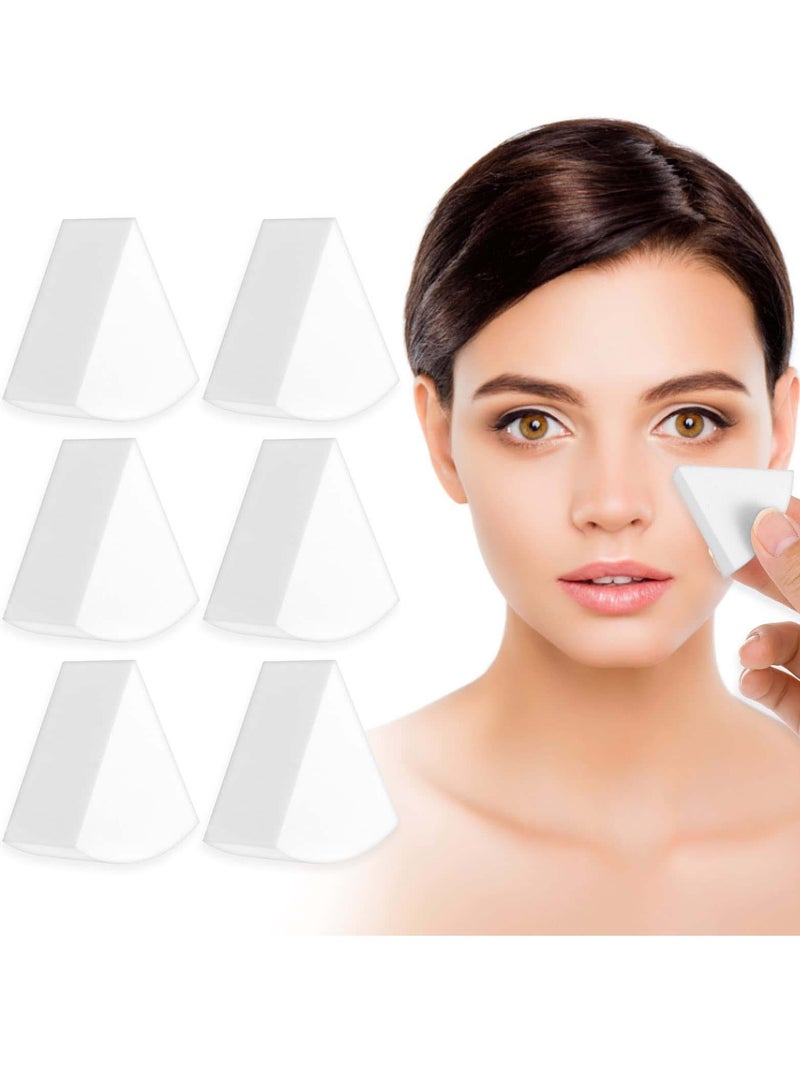 Excefore Makeup Beauty Sponges, 6 Pcs Reusable Face Paint Sponges, Triangle Puff Cosmetic Triangle Wedges Soft Foundation Makeup Blender for Clean Cream Concealer, Cosmetic Artist Set - Image 1