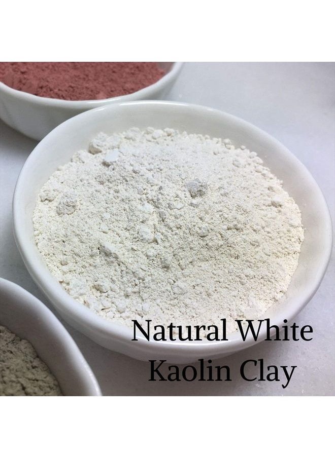 Bare Essentials Living - Natural White Kaolin Clay Powder – Great for DIY Spa Clay Face Mask Maker, Hair, Body, Soap, Deodorant, Bath Bomb, Makeup, Lotion & Gardening – Woman Owned & Sourced in the USA – 2 Pounds - Image 1