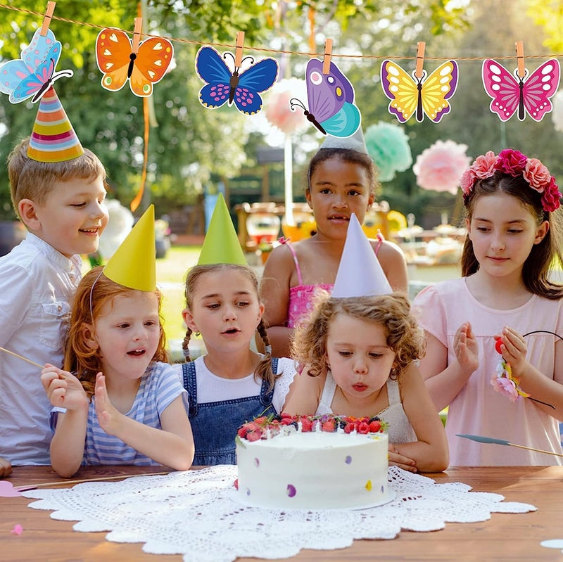 BeYumi مجموعة ملصقات جدارية على شكل فراشات من BeYumi تتكون من 45 قطعة لتزيين الحائط للربيع والصيف لموارد المعلمين لتزيين الحدائق والمنازل والفصول الدراسية والمدارس وحفلات استقبال المواليد وأعياد الميلاد. - Image 4