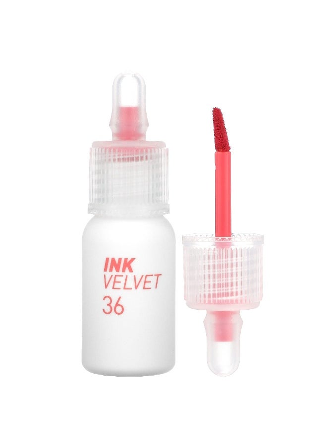 Peripera Peripera, Ink Velvet Lip Tint, Weather, 36 Active Coral, 0.14 oz (4 g)  - Image 1