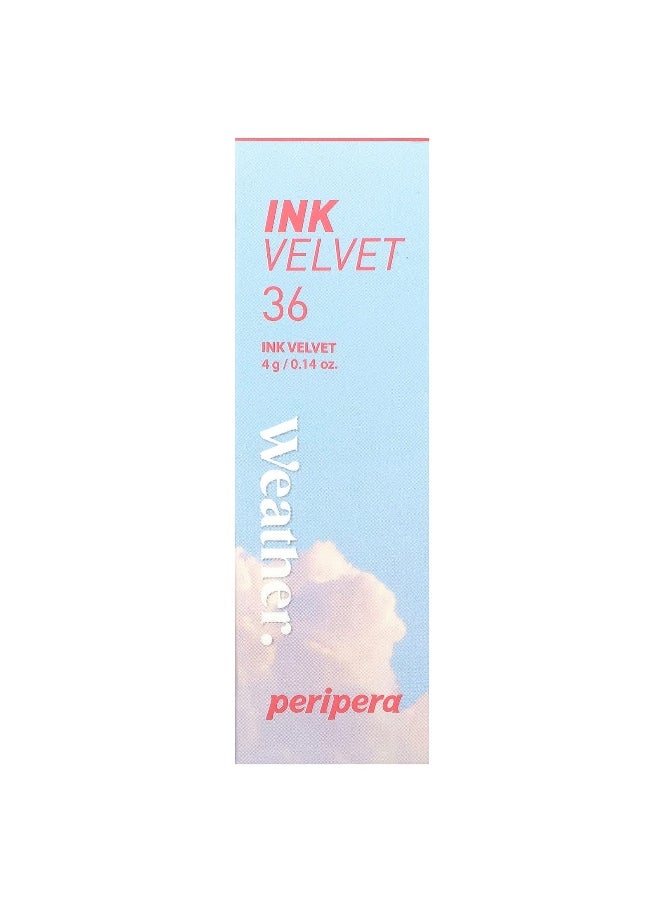 Peripera Peripera, Ink Velvet Lip Tint, Weather, 36 Active Coral, 0.14 oz (4 g)  - Image 2