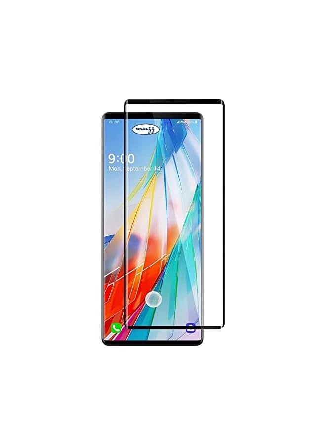 بروماس فيلم زجاج مقوى منحني ثلاثي الأبعاد لهاتف LG Wing 5G (أسود) - Image 1