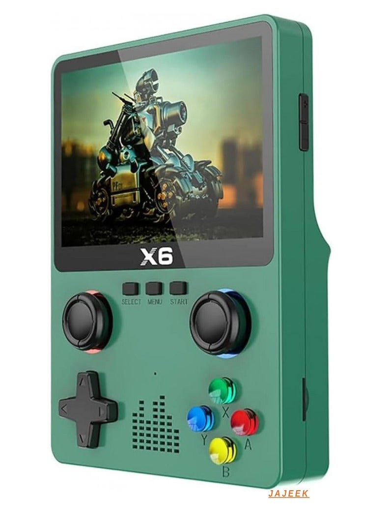 JAJEEK X6 Handheld Game Console – Retro Gaming with 32GB Storage, 10,000+ Classic Games, 3.5-inch IPS Screen, Multi-Platform Emulators, Portable & Fun for All Ages - Image 1