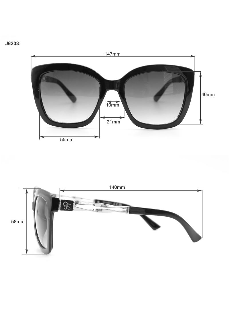 Jessica Simpson Jessica Simpson Womens J6203 Elegant Cat Eye Sunglasses With Uv400 Protection. Glam Gifts For 55 Mm, Nude, 55 Mm US  - Image 2