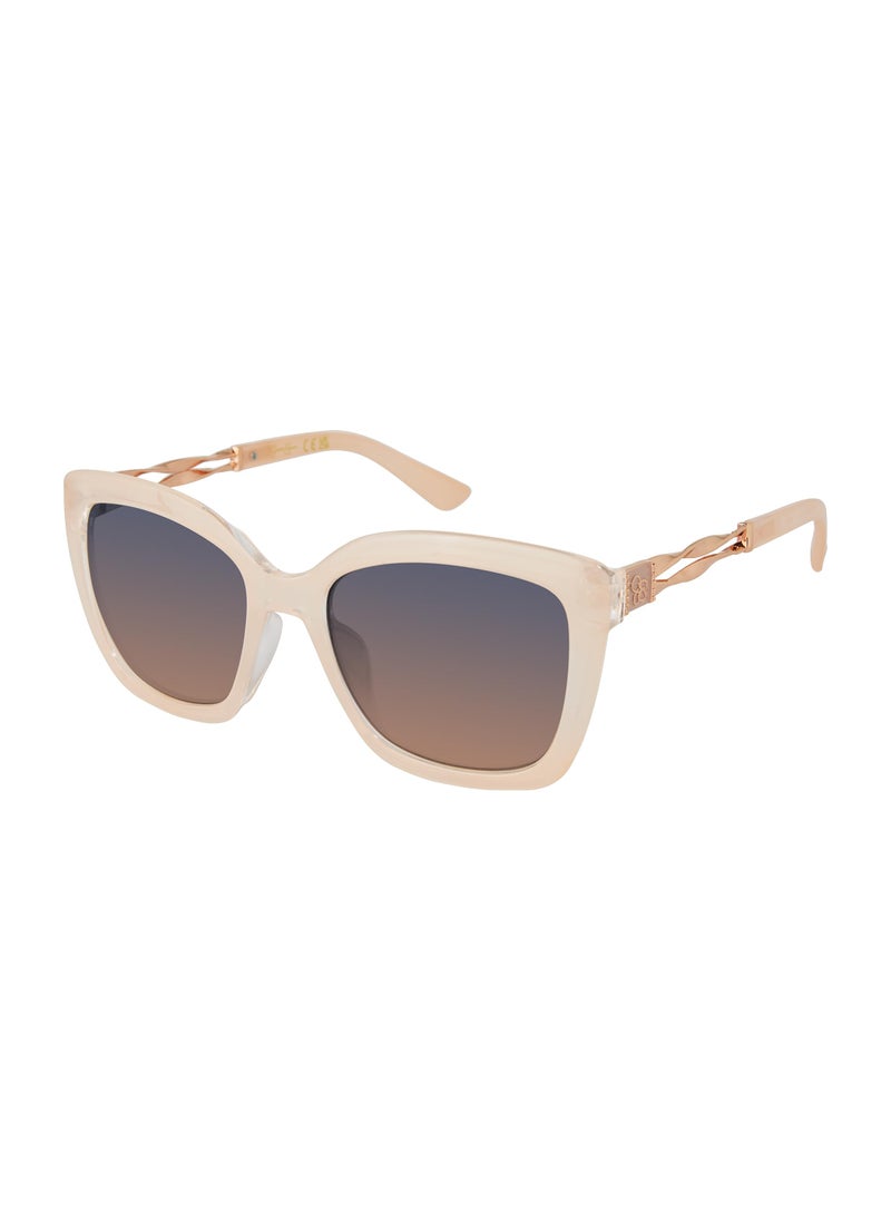 Jessica Simpson Jessica Simpson Womens J6203 Elegant Cat Eye Sunglasses With Uv400 Protection. Glam Gifts For 55 Mm, Nude, 55 Mm US  - Image 1