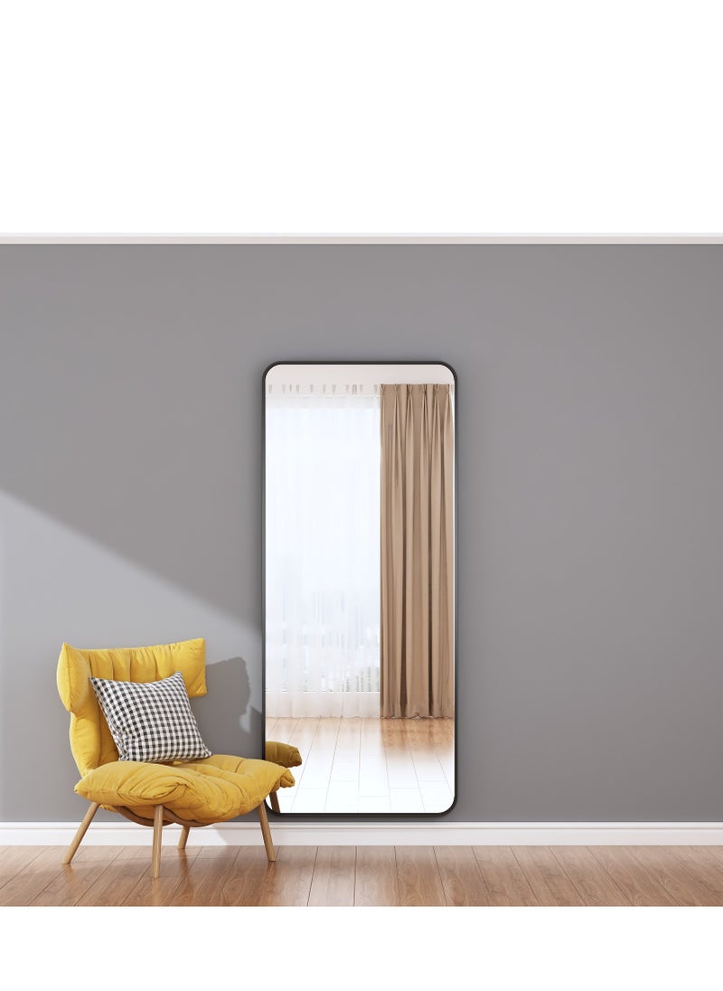 NZONE STORE Full-Length Elegant long mirrors with circular curved edges, black || 180CM- 80CM  - Image 5