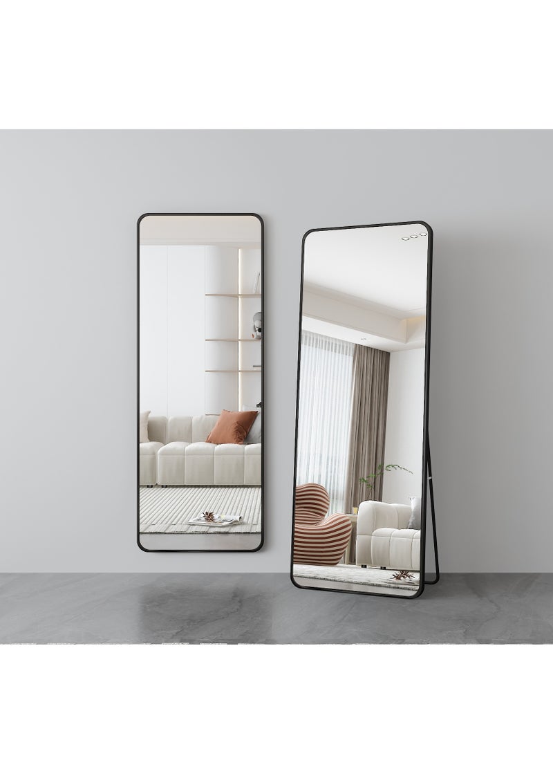 NZONE STORE Full-Length Elegant long mirrors with circular curved edges, black || 180CM- 80CM  - Image 3