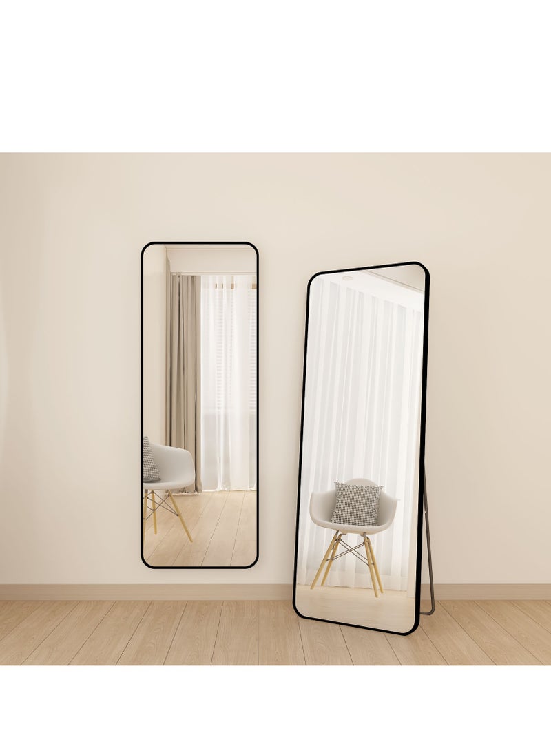 NZONE STORE Full-Length Elegant long mirrors with circular curved edges, black || 180CM- 80CM  - Image 4