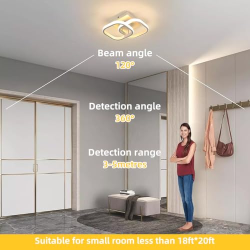 HASTHIP® 22W Modern Ceiling Light LED Acrylic Minimalism Square LED Ceiling Lamps for Hallway Office Bedroom Kitchen Living Room Ceiling Lights - Image 5