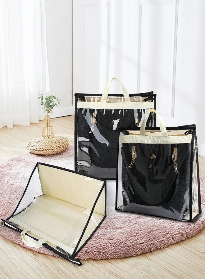 Outgeek 3PCS Purse Storage Bag Organization Purse Dust Bag Organizer Clear Plastic Lightweight Protective Waterproof Handbag Protector - Image 2