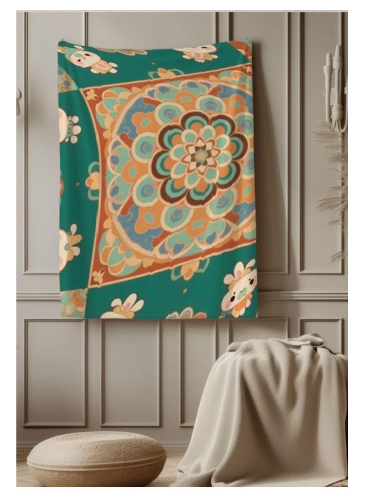 عام بطانية رقيقة من الفانيلا (دافئة ومريحة، ومناسبة للنوم، واستخدام الألعاب، وإزالة الغبار والرمل) 150 سم * 200 سم - 743 - Image 1