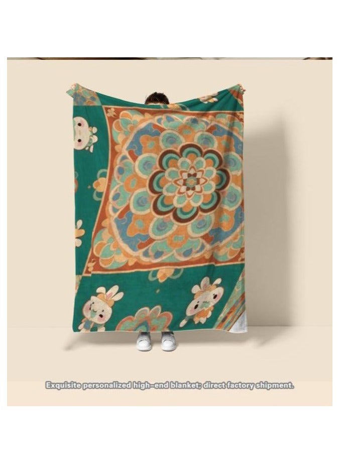 عام بطانية رقيقة من الفانيلا (دافئة ومريحة، ومناسبة للنوم، واستخدام الألعاب، وإزالة الغبار والرمل) 150 سم * 200 سم - 743 - Image 3