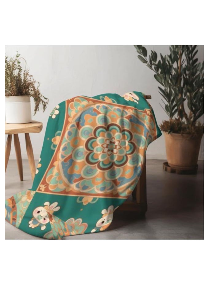 عام بطانية رقيقة من الفانيلا (دافئة ومريحة، ومناسبة للنوم، واستخدام الألعاب، وإزالة الغبار والرمل) 150 سم * 200 سم - 743 - Image 5