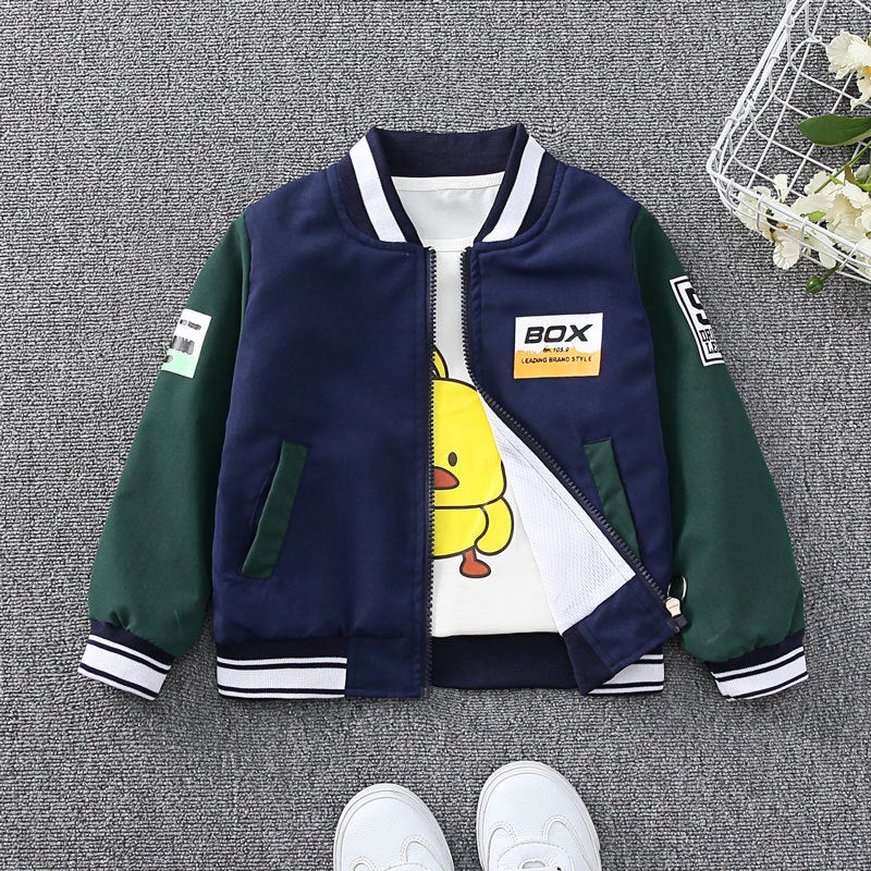 Children'S Coat 2025 Autumn Coat Boy'S Basketball Coat Children'S Contrast Color Western-Style Coat Thin Jacket - Image 4