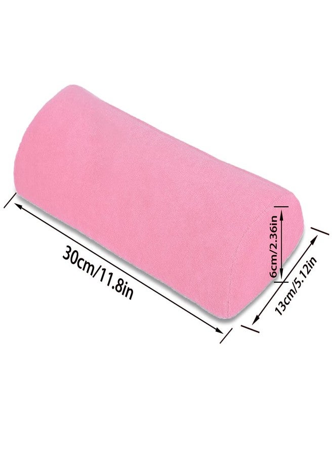 YIPINER Hand Cushion,Nail Art Soft Sponge Pillow - Nail Art Table Mat Holder Pad, Salon Hand Rest Cushion,Detachable Washable Arm Rest Holder,Manicure Makeup Cosmetic Tools (Pink) - Image 3