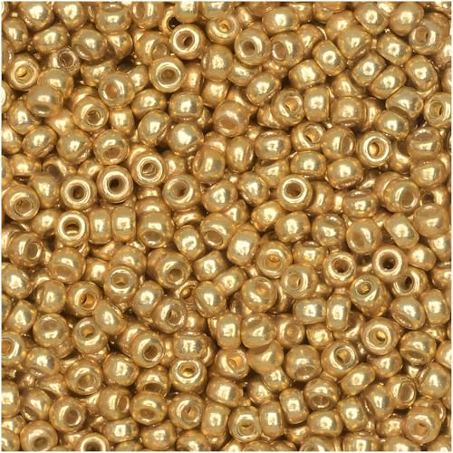 Miyuki Gold 22 Grams Miyuki Round Rocailles 8/0 Seed Bead Duracoat Galvanized Approx 22 Gram Tube - Image 2