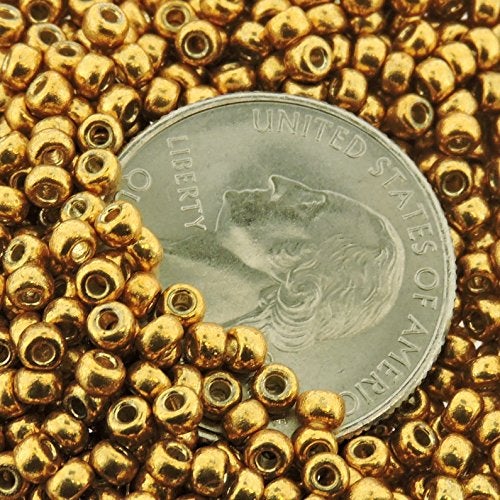 Miyuki Gold 22 Grams Miyuki Round Rocailles 8/0 Seed Bead Duracoat Galvanized Approx 22 Gram Tube - Image 5