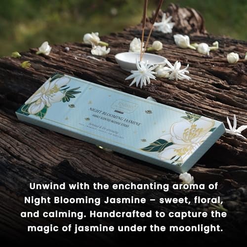 NYASSA Highly Scented Jasmine Agarbatti/Incense Sticks - 50g, Night Blooming Jasmine Fragrance, Charcoal-Free Agarbatti for Pooja, Meditation, Home Freshness, Perfect for Special Occasions - Image 2