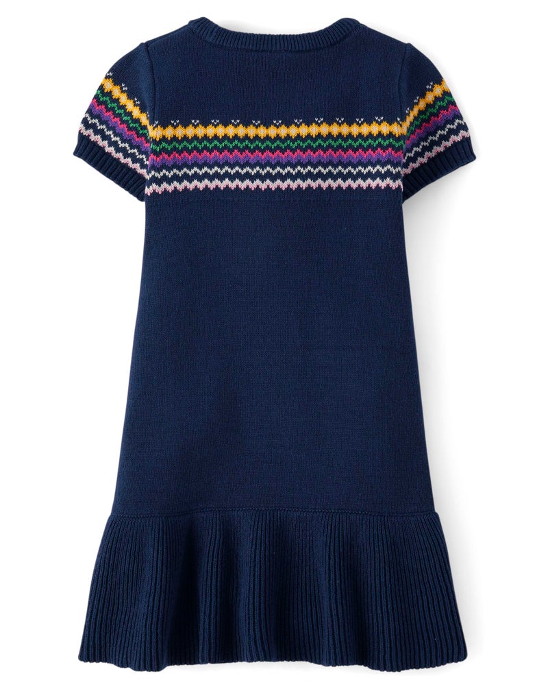 Gymboree,and Toddler Short Sleeve Sweater Dress,BTS Tidal,5T - Image 3