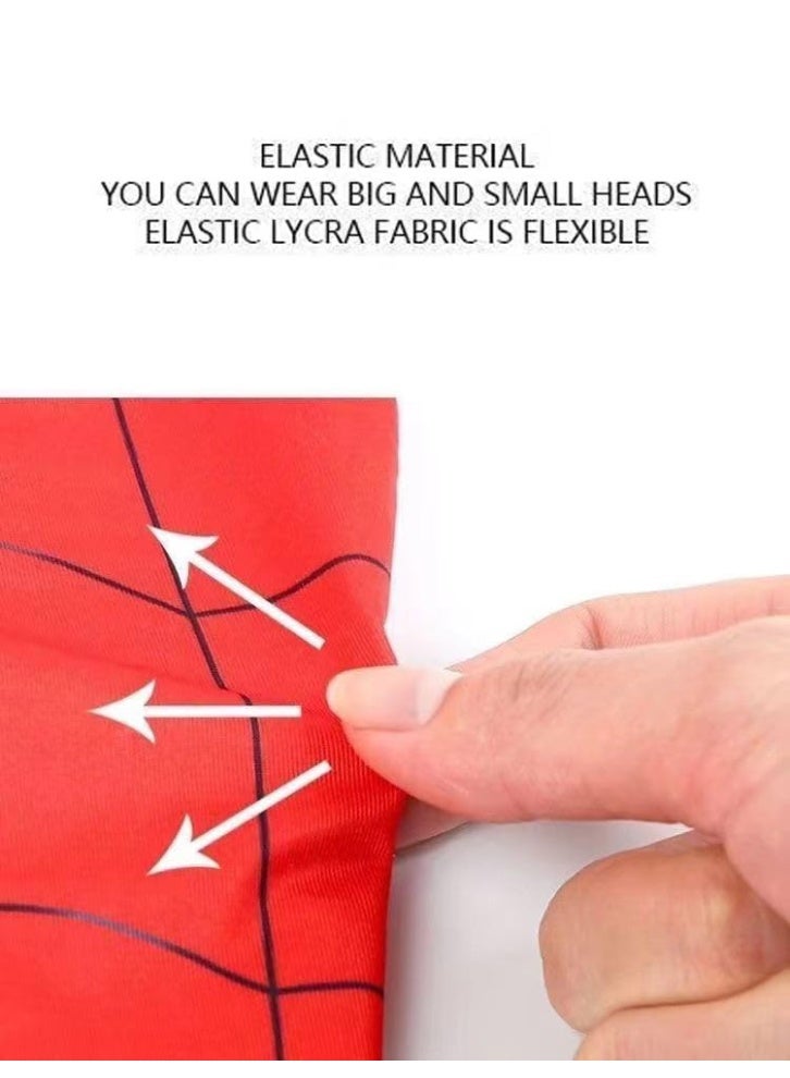 Zikra قناع سبايدرمان مع عيون تومض تحكم عن بعد قناع سبايدرمان مايلز موراليس بطل للبالغين والأطفال ملحقات حفلات الهالوين وعيد الميلاد، تصميم ثلاثي الأبعاد واقعي، ملاءمة مريحة - Image 5