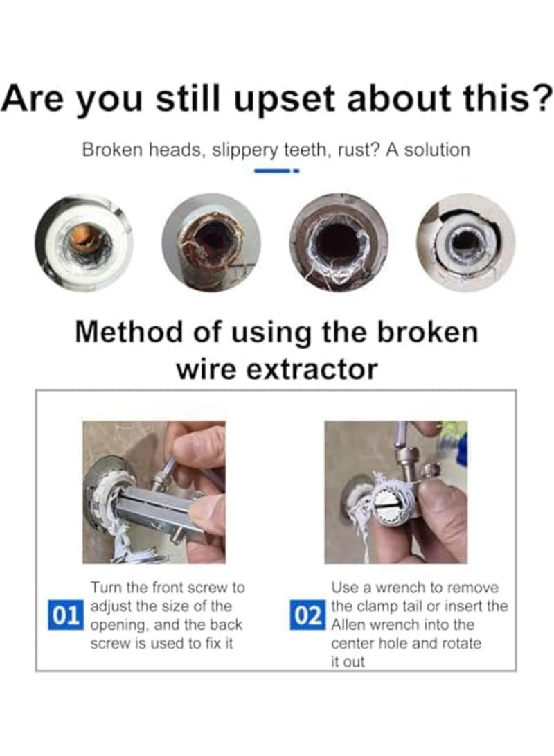 Faucet Installation and Removal Tools Set, Screw Extractor for Broken Pipes, Damaged Screw and Bolt Remover, Durable Extraction Tool for 1/2 Inch and 3/4 Inch Pipes, Essential Plumbing Repair Kit - Image 5