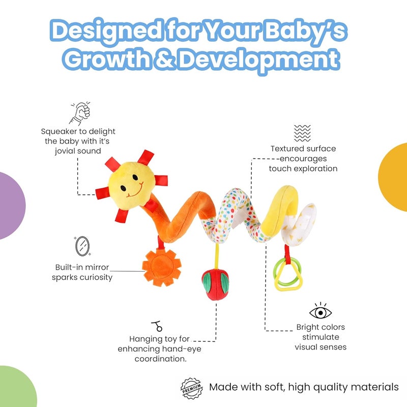 Nuluv Multicolor Spiral Stroller Toy for Kids - Image 4